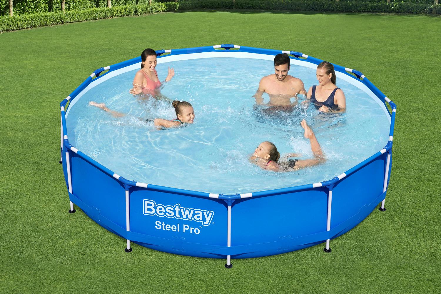 Каркасный бассейн Bestway 56706 BW, Steel Pro 366х76см, 6473л